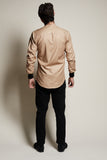 Del Khaki Color Plain Stylee Shirt | Joe Stylee